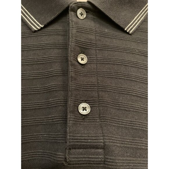 Ted Baker Polo Long Sleeve Men’s XXL Black Shirt - Picture 3 of 8